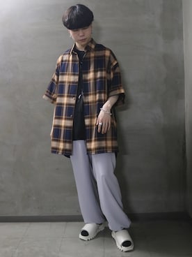 「バルーンパンツ」｜ヤマモトさん（メンズ・170cm・20代）の春コーディネート
