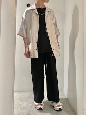 「Lui's（ルイス）のアイテム（サンダル）」を使った、ヤマモトさん（メンズ・170cm）の夏コーディネート