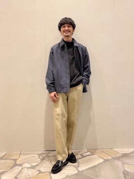 「green label relaxing（グリーンレーベルリラクシング）のアイテム（ブルゾン）」を使った、sugamata_iさん（メンズ・170cm）の秋コーディネート
