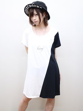 「ストリート系」｜「アイテム（ワンピース/ドレス）」を使った、ainaさん（レディース・153cm）の夏コーディネート