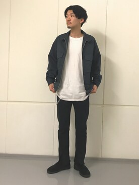 「OLD PARK（オールドパーク）のアイテム」を使った、鈴木 雄大さん（メンズ・174cm）の秋コーディネート