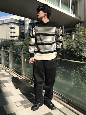 「Acne Studios（アクネストゥディオズ）のアイテム」を使った、鈴木 雄大さん（メンズ・174cm）の冬コーディネート
