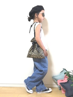 Sae ᕱ  Leoさん（キッズ・120cm）の夏コーディネート