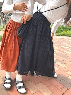 「おんなのこコーデ」｜「アイテム（サンダル）」を使った、s_o_rさん（キッズ・130cm）の夏コーディネート