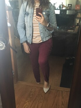 「LOFT（-）のアイテム（パンツ）」を使った、Sareさん（レディース・165cm）の春コーディネート