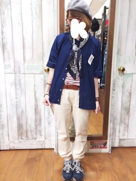 「JEANASIS（ジーナシス）のアイテム（財布/小物）」を使った、くまきちさん（レディース・153cm）の春コーディネート
