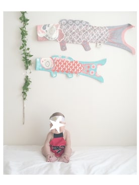 「アイテム（その他ベビー用品、シルバー系）」を使った、ha________taさん（キッズ・60cm）の春コーディネート