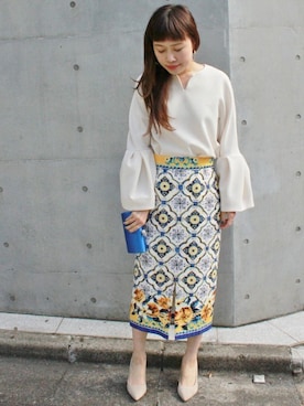 「FIGARO Paris（フィガロパリ）のアイテム」を使った、mmmさん（レディース・161cm）の冬コーディネート