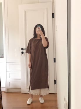 「milady（ミレディ）のアイテム」を使った、懒猫猫3030さん（レディース・152cm）の夏コーディネート