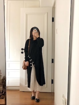 「STUART WEITZMAN（スチュアートワイツマン）のアイテム（バレエシューズ）」を使った、懒猫猫3030さん（レディース・152cm）の秋コーディネート