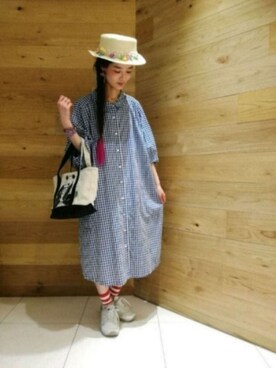 「FRAPBOIS」｜「アイテム（財布/小物）」を使った、Uさん（レディース・159cm）の春コーディネート