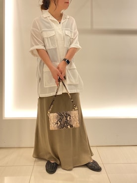 「DouDou（ドゥドゥ）のアイテム（ブルゾン）」を使った、SEKIGUCHI.Rさん（レディース・160cm）の春コーディネート