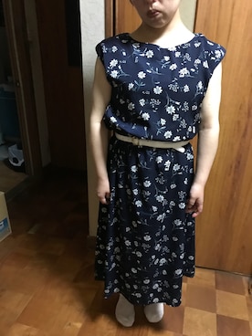「DRESKIP（ドレスキップ）のアイテム（ワンピース/ドレス）」を使った、斎木怜子さん（レディース・150cm）の夏コーディネート