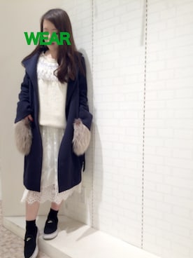 「willselection」｜「アイテム（ダウンジャケット/コート）」を使った、Appp1uさん（レディース・150cm）の冬コーディネート