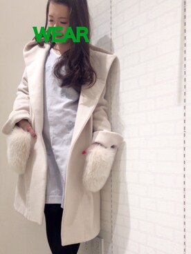 「BSTR」｜「アイテム（その他アウター）」を使った、Appp1uさん（レディース・150cm）の冬コーディネート