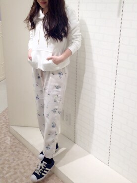 「WILLSELECTION（ウィルセレクション）のアイテム（その他パンツ、ピンク系）」を使った、Appp1uさん（レディース）の冬コーディネート