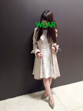 「willselection」｜「アイテム（トレンチコート）」を使った、Appp1uさん（レディース・150cm）の春コーディネート