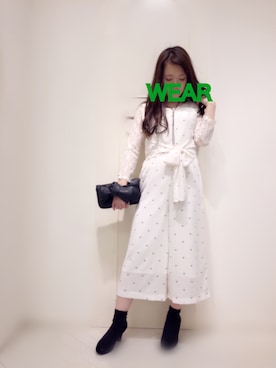「willselection」｜「アイテム（オールインワン・サロペット）」を使った、Appp1uさん（レディース・150cm）の春コーディネート