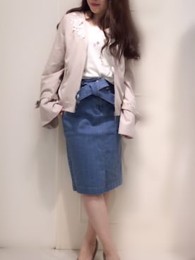 「willselection」｜「アイテム（ブルゾン）」を使った、Appp1uさん（レディース・150cm）の春コーディネート