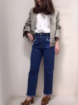 「willselection」｜「アイテム（ブルゾン）」を使った、Appp1uさん（レディース・150cm）の春コーディネート