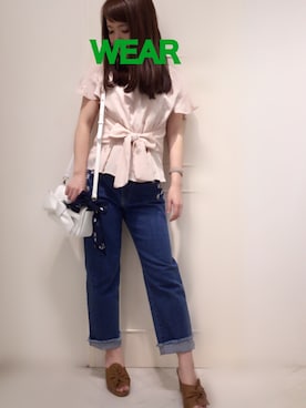 「WILLSELECTION（ウィルセレクション）のアイテム（パンツ）」を使った、Appp1uさん（レディース・150cm）の春コーディネート