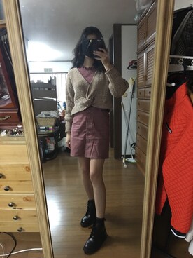 ももかさん（レディース・173cm）の冬コーディネート