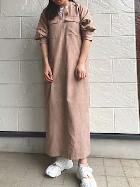 「KBF+」｜「アイテム（ワンピース/ドレス）」を使った、ち は るさん（レディース・162cm）の夏コーディネート