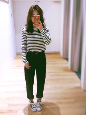 「ah（アッハ）のアイテム」を使った、himawariさん（レディース・159cm）の冬コーディネート