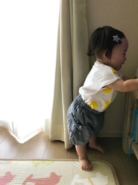 「sense of wonder（センスオブワンダー）のアイテム（パンツ）」を使った、ゆいたろうさん（キッズ・70cm）の夏コーディネート