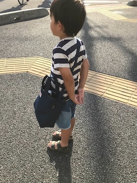 「フリンジデニム」｜「アイテム（その他）」を使った、ゆいたろうさん（キッズ・110cm）の夏コーディネート