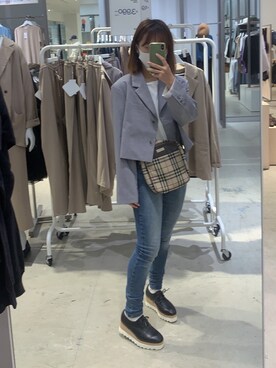 「Didot.（ディドット）のアイテム（ジャケット/アウター）」を使った、ちさん（レディース・154cm）の秋コーディネート