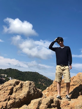「DOLCE&GABBANA（ドルチェアンドガッバーナ）のアイテム（スニーカー）」を使った、A君さん（メンズ・172cm）の秋コーディネート