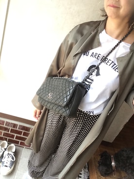 「blanc basque（ブランバスク）のアイテム（パンツ）」を使った、ヒヤシンスさん（レディース・158cm）の春コーディネート