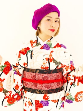 「帯アレンジ」｜Kimono TOKYOさん（レディース・153cm）の秋コーディネート