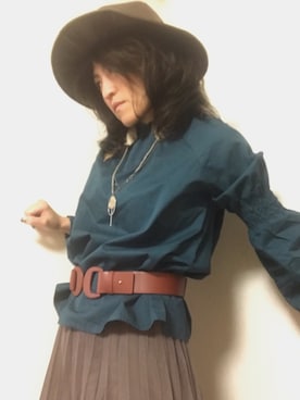 「UNTITLED（アンタイトル）のアイテム（スカート）」を使った、sp0sachoさん（レディース・154cm）の秋コーディネート
