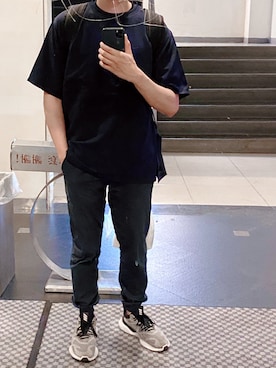 「FOSSIL（フォッシル）のアイテム（バッグ）」を使った、abewangさん（メンズ・174cm）の夏コーディネート