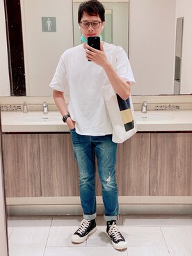 「EXCELSIOR（エクセルシオール）のアイテム」を使った、abewangさん（メンズ・174cm）の秋コーディネート