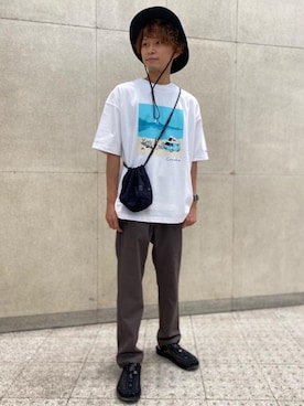 「■THE NORTH FACE」｜tsujimoto_kさん（メンズ・169cm）の夏コーディネート