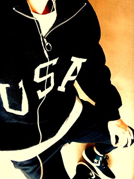 「CONVERSE（コンバース）のCONVERSE/PRORIDE SK OX ＋（スニーカー）」を使った、kaさん（メンズ・174cm）の秋コーディネート