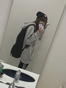 「いいね返し」｜「アイテム（ニットキャップ/ビーニー）」を使った、yuiさん（レディース・154cm）の秋コーディネート
