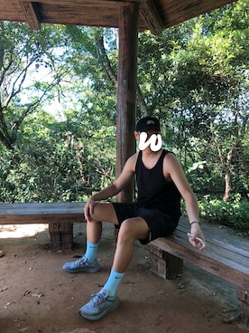 「Filter017（フィルターゼロイチナナ）のアイテム（帽子）」を使った、yuさん（メンズ・181cm）の春コーディネート