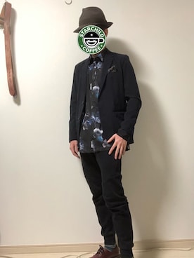 「ワンポイント(柄)」｜ハレさん（メンズ・165cm）の春コーディネート