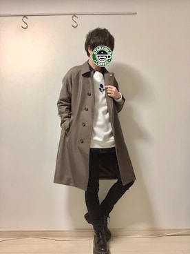 「服バカ」｜「アイテム（ジャケット/アウター）」を使った、ハレさん（メンズ・167cm）の冬コーディネート