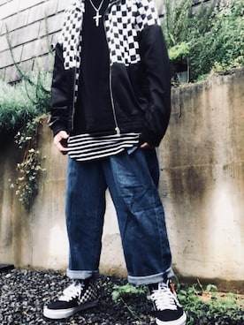 「jackrose」｜「アイテム（ブルゾン）」を使った、KOAcNさん（メンズ・171cm）の秋コーディネート