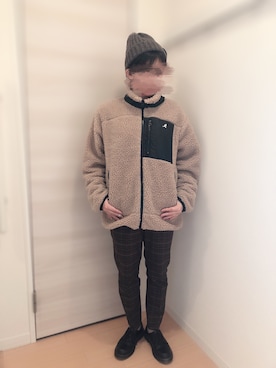 「KANGOL（カンゴール）のアイテム（ジャケット/アウター）」を使った、ぽんた◎さん（レディース・153cm）の冬コーディネート