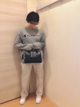 「MARC JACOBS（マークジェイコブス）のアイテム（トートバッグ）」を使った、ぽんた◎さん（レディース・153cm）の冬コーディネート