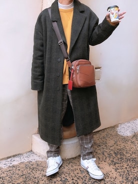 「2018マイベストコーデ」｜「アイテム（スウェット）」を使った、りょうさん（メンズ・171cm）の冬コーディネート