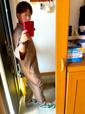 「時計」｜「アイテム（ジャケット/アウター）」を使った、りょうとさん（メンズ・169cm）の春コーディネート