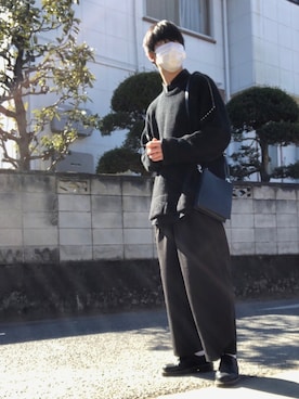 WEARISTA にっしー × INTER FACTORY オーバーサイズステッチニットを