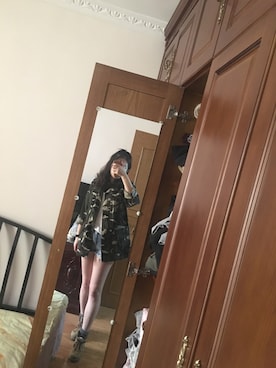 「asos（エイソス）のアイテム（ミリタリージャケット、その他）」を使った、葱葱小葱葱耶さん（レディース・166cm）の春コーディネート